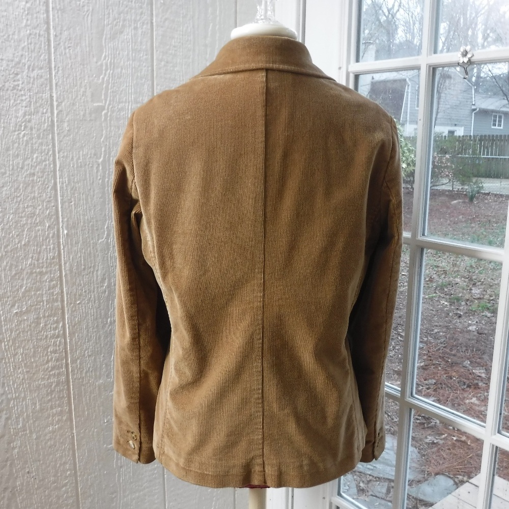 L.L. Bean Camel Color Button Up Long Sleeve Cordu… - image 5
